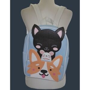 Furever Friends Cat Dog Mouse Mini Backpack Blue Novelty Kawaii‎ Adorable New